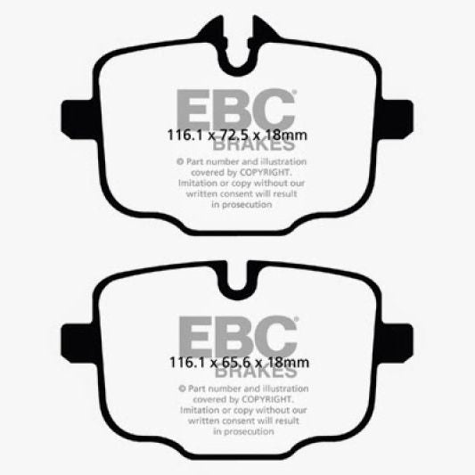 EBC 2021+ BMW M3/M4 3.0TT (G80/G82/G83 w/Cast Iron Rotors) Redstuff Rear Brake Pads-Brake Pads - Performance-EBC-EBCDP32089C-SMINKpower Performance Parts