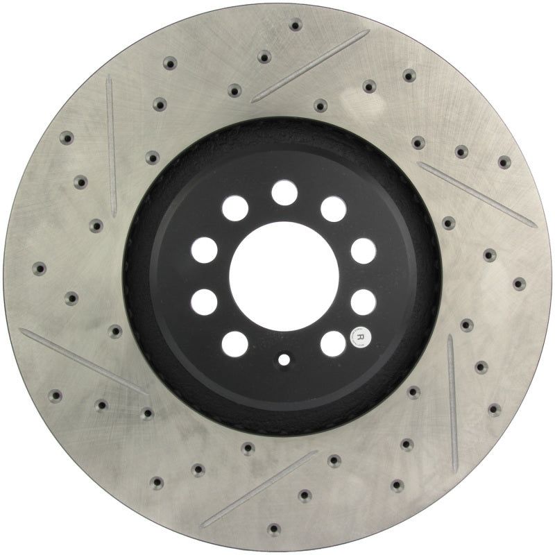 StopTech Slotted & Drilled Sport Brake Rotor-Brake Rotors - Slot & Drilled-Stoptech-STO127.33093R-SMINKpower Performance Parts