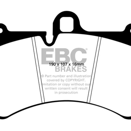 EBC 11-15 Audi Q7 3.0 Supercharged Yellowstuff Front Brake Pads-Brake Pads - Performance-EBC-EBCDP41473R-SMINKpower Performance Parts