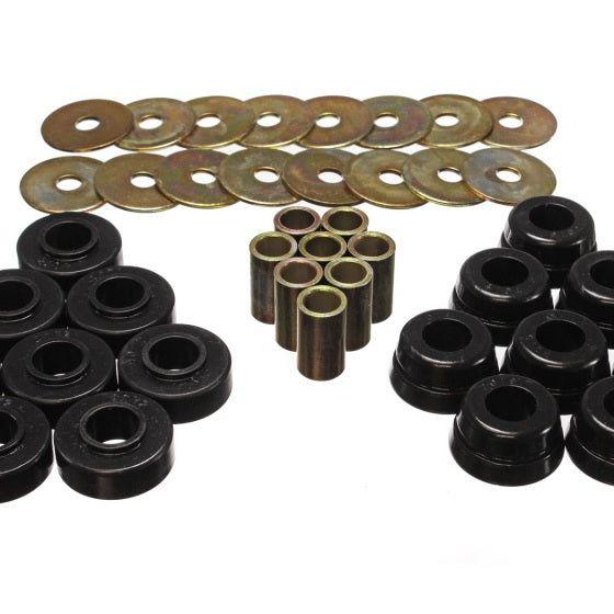 Energy Suspension Gm Body Mount Set W/Hardware - Black-Bushing Kits-Energy Suspension-ENG3.4126G-SMINKpower Performance Parts