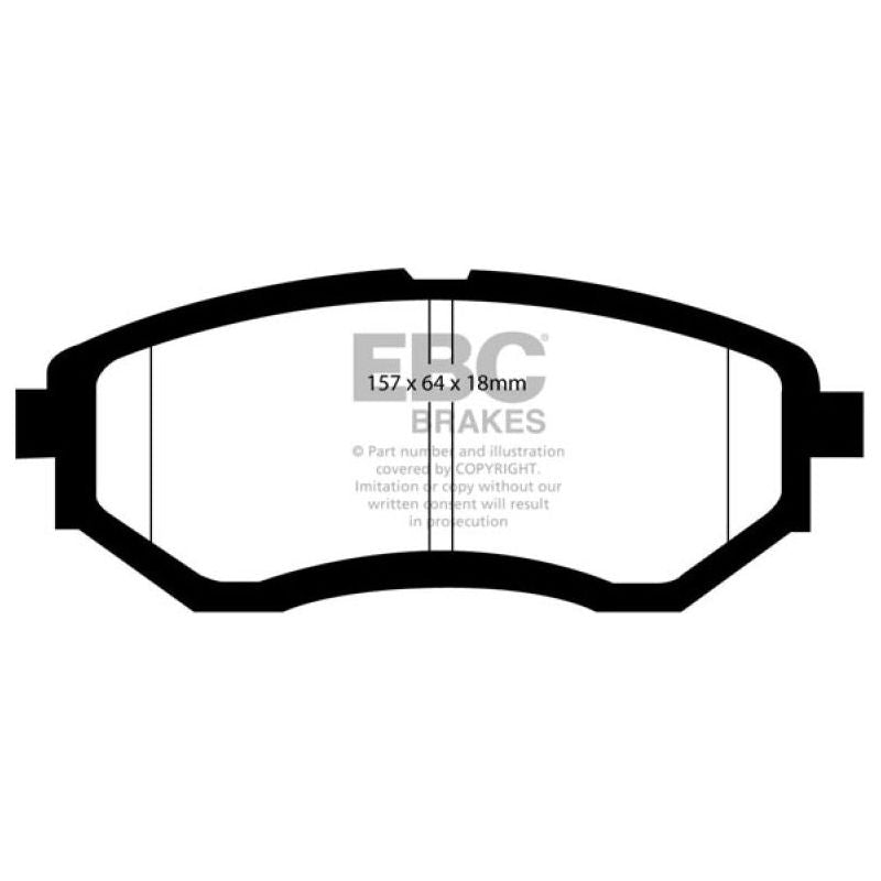 EBC 13+ Subaru Forester 2.0 Turbo Greenstuff Front Brake Pads-Brake Pads - Performance-EBC-EBCDP21583-SMINKpower Performance Parts