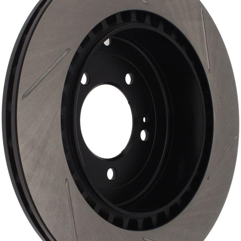 StopTech Power Slot 08-09 Evo 10 Slotted Right Rear Rotor-Brake Rotors - Slotted-Stoptech-STO126.46075SR-SMINKpower Performance Parts