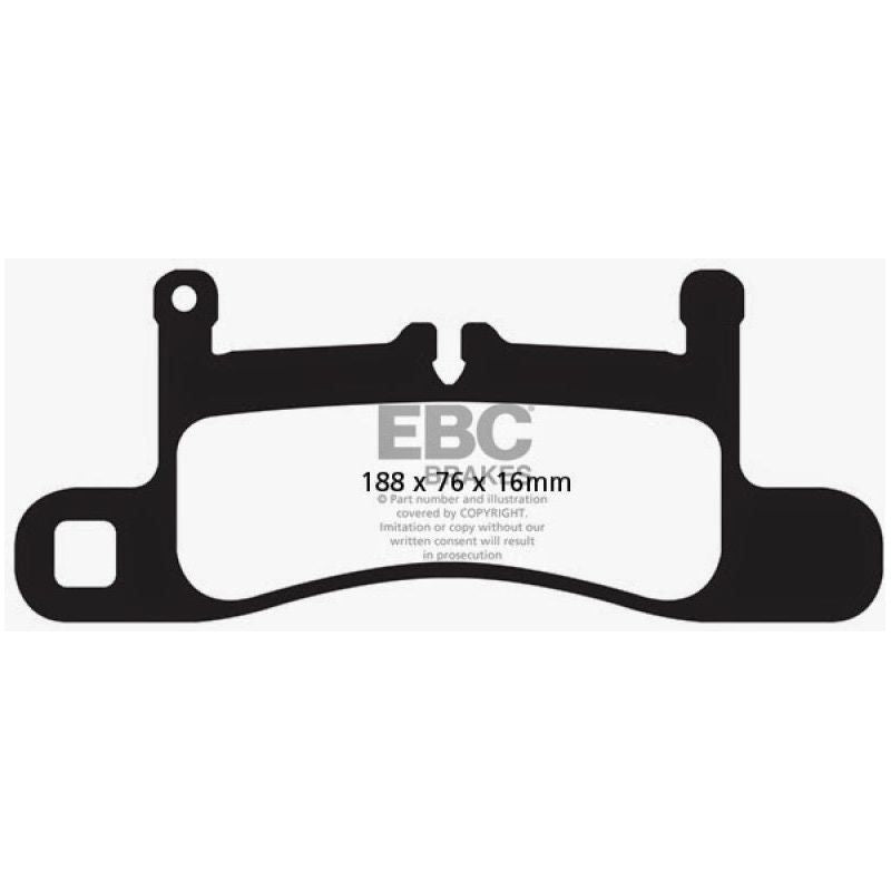 EBC 12-15 Porsche 911 (991) (Cast Iron Rotor only) 3.4 Carrera Yellowstuff Rear Brake Pads-Brake Pads - Performance-EBC-EBCDP42098R-SMINKpower Performance Parts