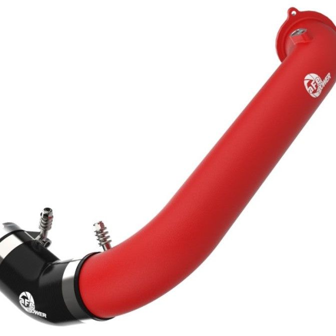 aFe BladeRunner Red 2-3/4in Aluminum Charge Pipe 2021 Toyota Supra GR (A90) I4-2.0L (t) B48 - SMINKpower Performance Parts AFE46-20488-R aFe