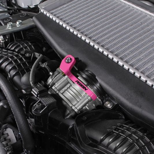 Perrin 2022+ Subaru WRX/19-23 Ascent/Legacy/Outback Top Mount Intercooler Bracket - Hyper Pink - SMINKpower Performance Parts PERPSP-ITR-331HP Perrin Performance