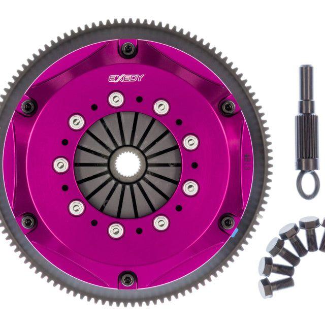 Exedy 1989-1993 Nissan Skyline GTR L6 Hyper Twin Cerametallic Clutch Sprung Center Disc Push Type-Clutch Kits - Multi-Exedy-EXENM032SD-SMINKpower Performance Parts