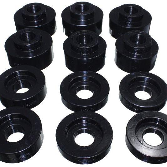 Energy Suspension 08-16 Ford F-250/F-350/F-450/F-550 Super Duty STD/Super Cab Black Body Mount Set-Bushing Kits-Energy Suspension-ENG4.4125G-SMINKpower Performance Parts