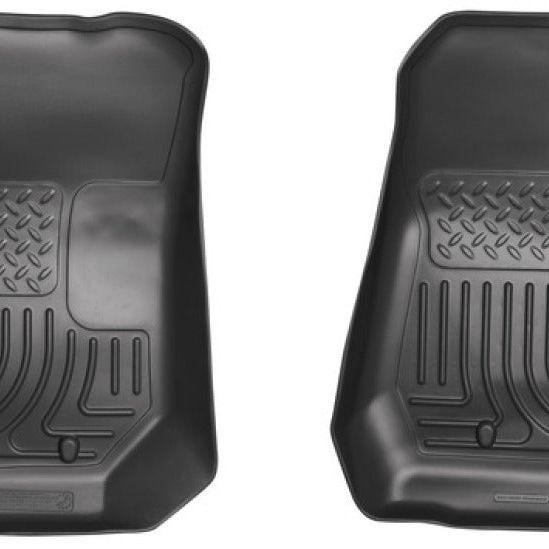 Husky Liners 07-12 Jeep Wrangler WeatherBeater Black Floor Liners-Floor Mats - Rubber-Husky Liners-HSL18021-SMINKpower Performance Parts