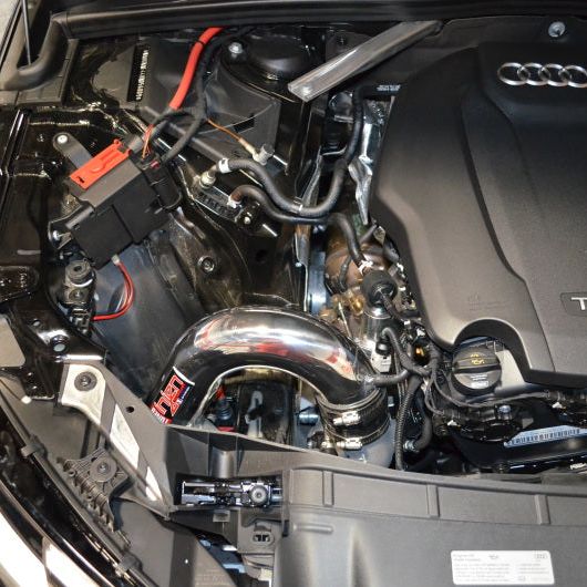 Injen 17-19 Audi A4 2.0T Wrinkle Red Short Ram Air Intake - SMINKpower Performance Parts INJSP3087WR Injen