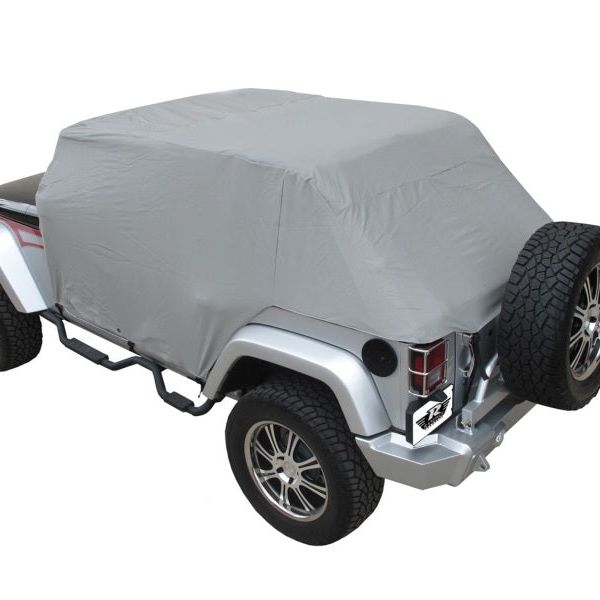 Rampage 2007-2018 Jeep Wrangler(JK) Unlimited Cab Cover With Door Flaps - Grey-Car Covers-Rampage-RAM1164-SMINKpower Performance Parts