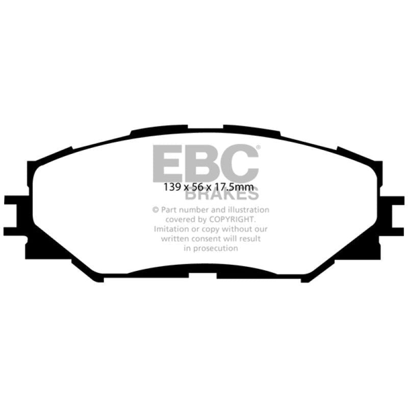 EBC 10-12 Lexus HS250h 2.4 Hybrid Redstuff Front Brake Pads-Brake Pads - Performance-EBC-EBCDP31791C-SMINKpower Performance Parts