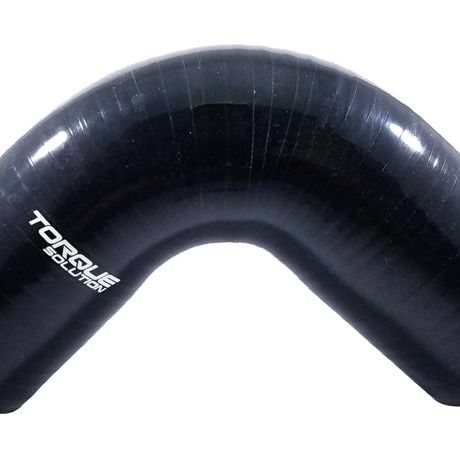 Torque Solution 90 Degree Silicone Elbow: 2.5 inch Black Universal-Silicone Couplers & Hoses-Torque Solution-TQSTS-CPLR-90D25BK-SMINKpower Performance Parts