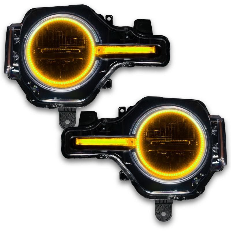 Oracle 21-22 Ford Bronco Headlight Halo Kit w/DRL Bar - Base Headlights ColorSHIFT -w/RF Controller - SMINKpower.eu