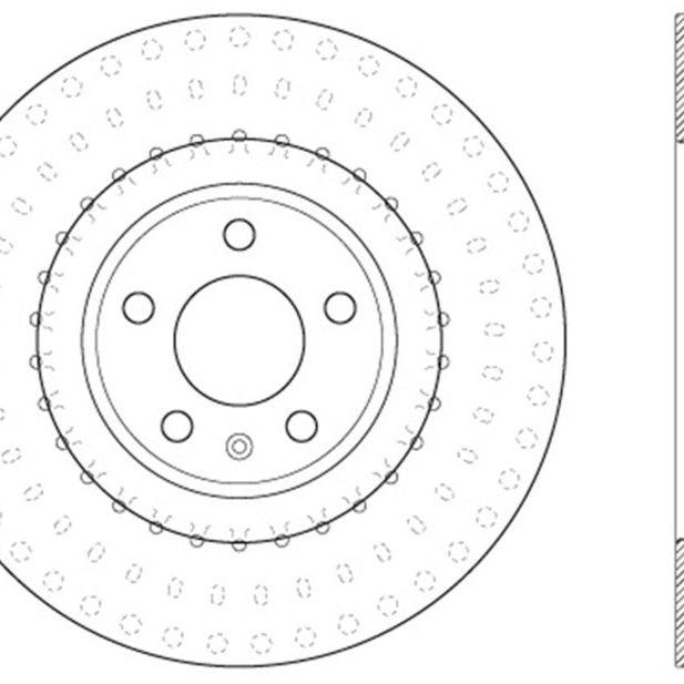 StopTech Power Slot 12 Audi A6 Quattro/11-12 A7 Quattro / 07/11-13 S4 Front Right Slotted Rotor-Brake Rotors - Slotted-Stoptech-STO126.33138SR-SMINKpower Performance Parts