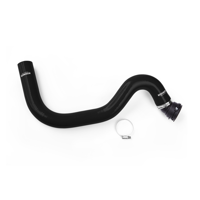 Mishimoto 15+ Ford Mustang GT Black Silicone Upper Radiator Hose-Hoses-Mishimoto-MISMMHOSE-MUS8-15UBK-SMINKpower Performance Parts