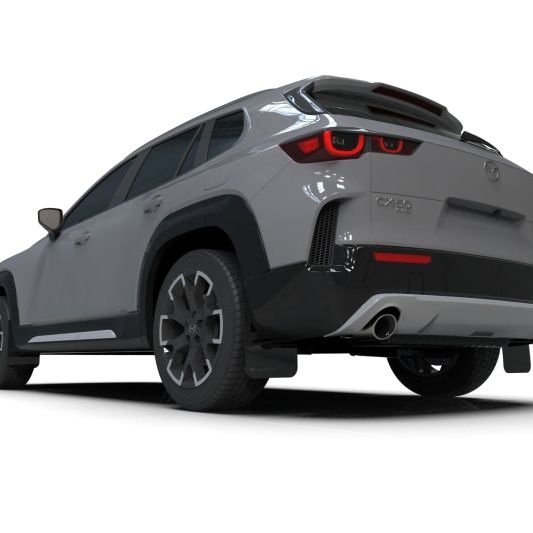 Rally Armor - 2024 Mazda CX-50 Black UR Mud Flap W/Grey Logo (Will Not Fit CX-5)-Mud Flaps-Rally Armor-RALMF107-UR-BLK-GRY-SMINKpower Performance Parts