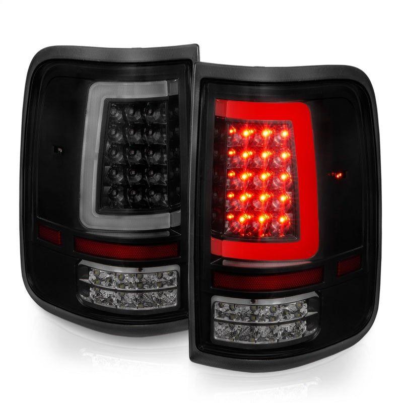 ANZO 2004-2006 Ford F-150 LED Tail Lights w/ Light Bar Black Housing Smoke Lens-Tail Lights-ANZO-ANZ311343-SMINKpower Performance Parts