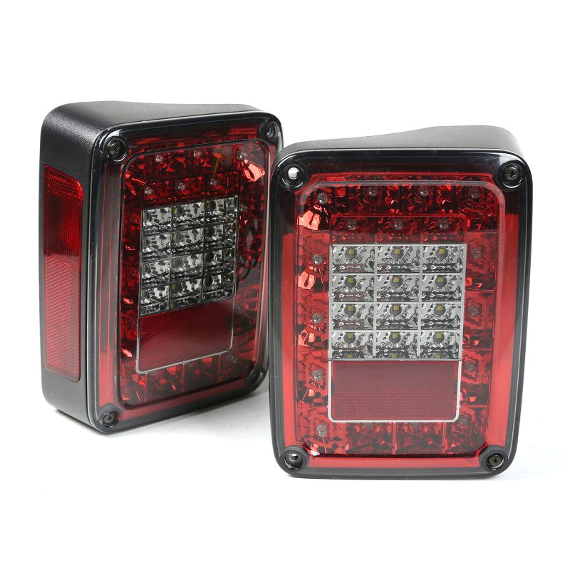 Rugged Ridge Led Tail Light Set Smoke 07-18 Jeep Wrangler-Light Bars & Cubes-Rugged Ridge-RUG12403.88-SMINKpower Performance Parts