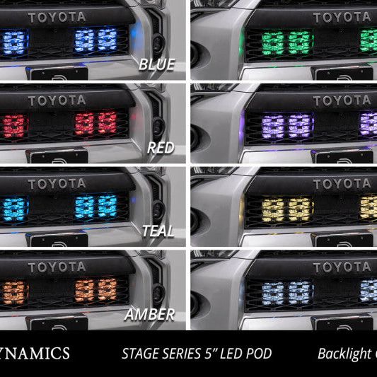 Diode Dynamics 14-23 Toyota 4Runner SS5 Stealth Grille LED 4-Pod Kit - Pro White Combo - SMINKpower Performance Parts DIODD7544 Diode Dynamics