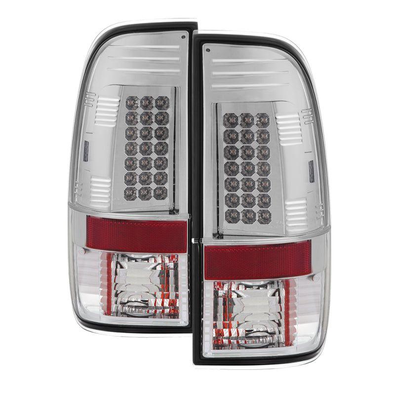 Spyder Ford F150 side 97-03/F250/350/450 Super Duty 99-07 LED Tail Lights Chrm ALT-YD-FF15097-LED-C-Tail Lights-SPYDER-SPY5003478-SMINKpower Performance Parts