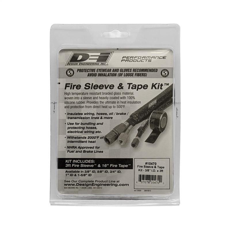 DEI Fire Sleeve and Tape Kit 3/8in I.D. x 3ft - SMINKpower Performance Parts DEI10470 DEI