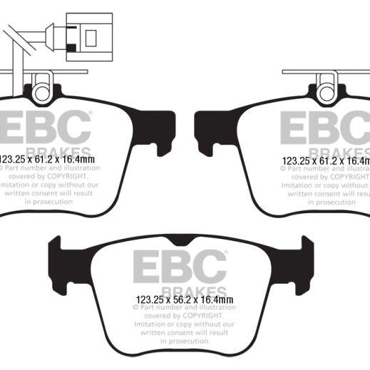 EBC 2018 Audi TT Quattro Yellowstuff Rear Brake Pads-Brake Pads - Performance-EBC-EBCDP42295R-SMINKpower Performance Parts