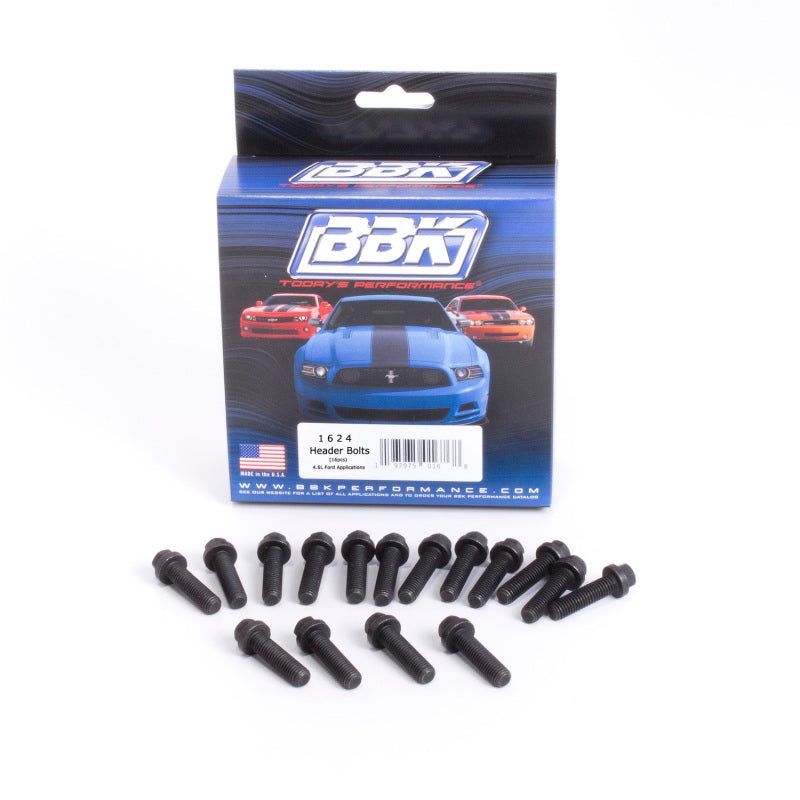BBK Ford Modular 4.6 5.4 Exhaust Header Bolts 8mm 1.25 x 30mm (16)-Bolts-BBK-BBK1624-SMINKpower Performance Parts
