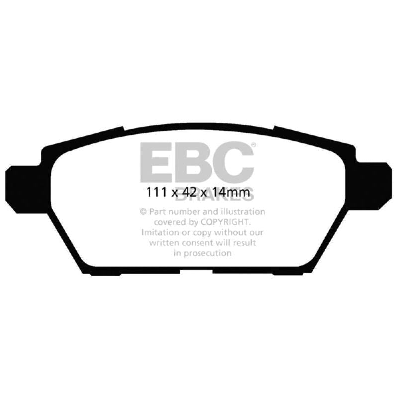 EBC 06-09 Ford Fusion 2.3 Redstuff Rear Brake Pads-Brake Pads - Performance-EBC-EBCDP31766C-SMINKpower Performance Parts