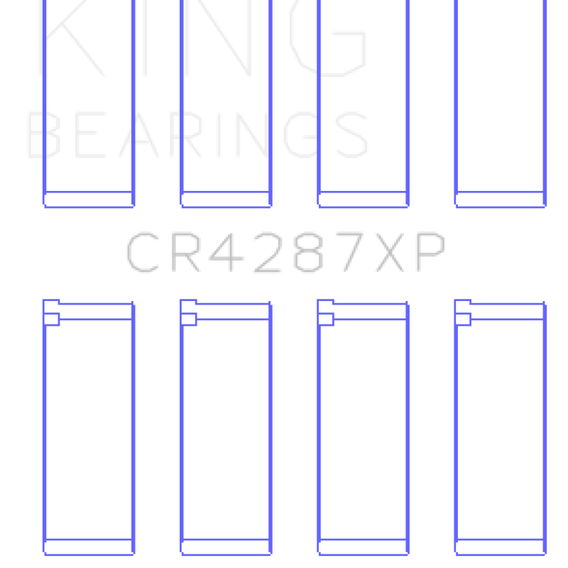 King Acura B18C1/B18C5 VTEC (Size STDX) Performance Rod Bearing Set-Bearings-King Engine Bearings-KINGCR4287XPSTDX-SMINKpower Performance Parts