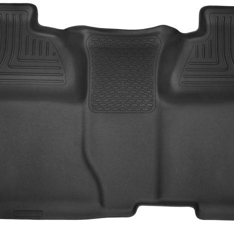 Husky Liners 14-15 Chevy Silverado Crew Cab X-Act Contour Black 2nd Row Floor Liners-Floor Mats - Rubber-Husky Liners-HSL53901-SMINKpower Performance Parts